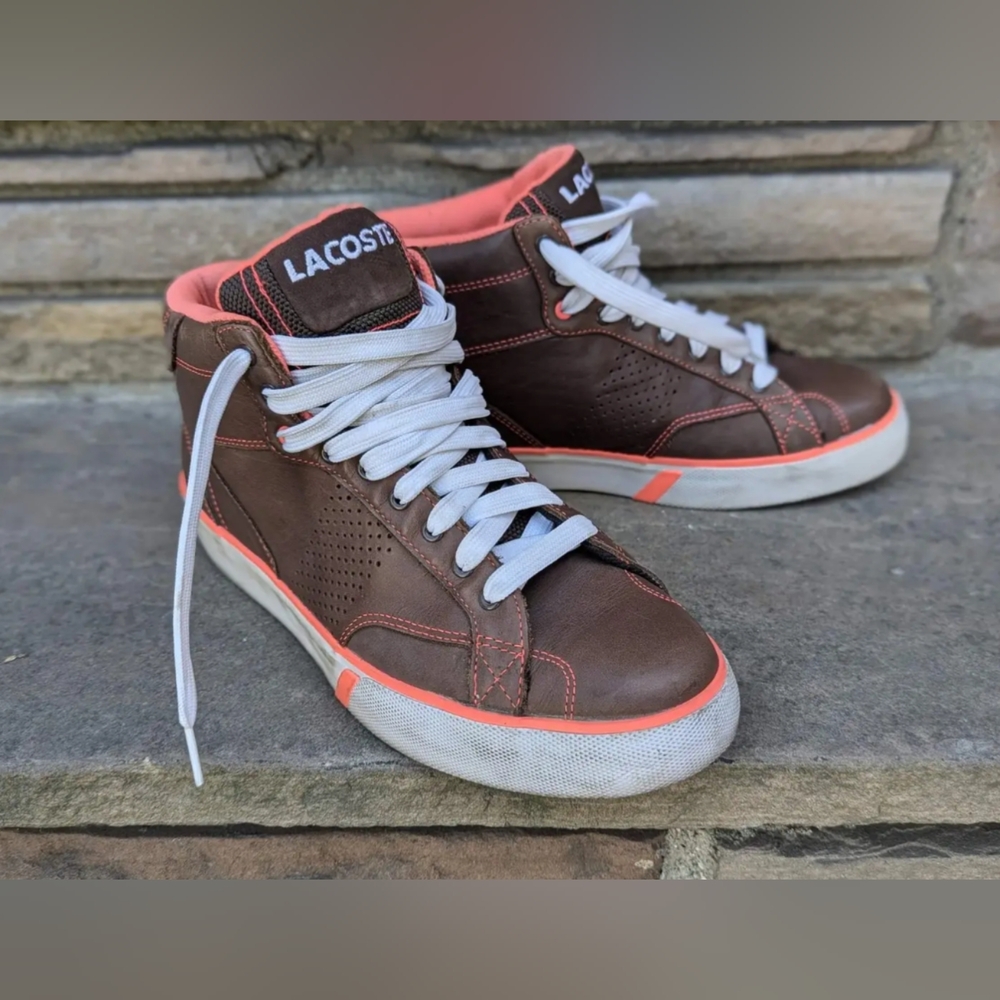 MEN'S LACOSTE ESTEBAN LEATHER MID TOP'S